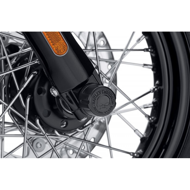Negro Eje Delantero Cubre Para Tarde Modelo Harley-Davidson Modelos enumerados 