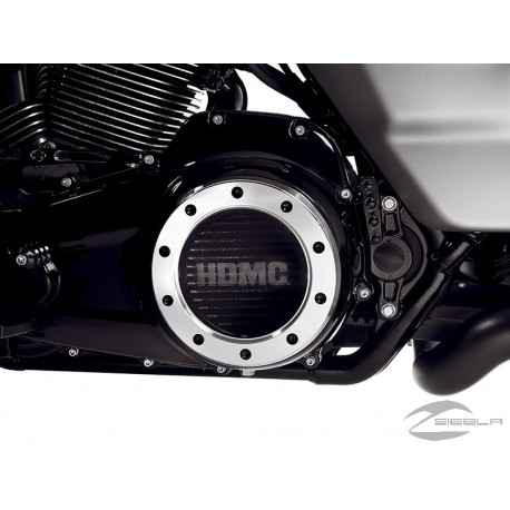 HDMC™ ENGINE TRIM - DERBY COVER - BLACK WITH MACHINED HIGHLIGHTS