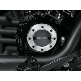 25600145 TAPA DE ENCENDIDO HDMC™ - NEGRO CON MECANIZADO MOTOR MILWAUKEE-EIGHT®