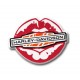 PATCH-MULTI COLOR KISS HARLEY IRON-ON PATCH
