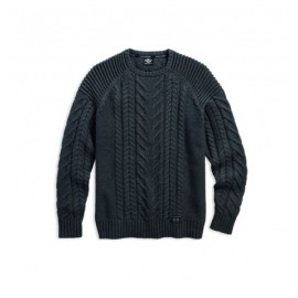 SWEATER-CABLE KNIT,HVY WGHT,GR