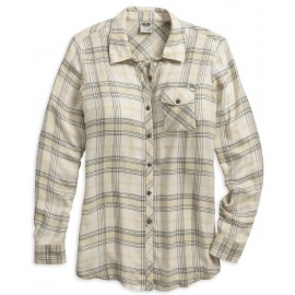 HARLEY-DAVIDSON RELAXED FIT PLAID WOMEN'S SHIRT