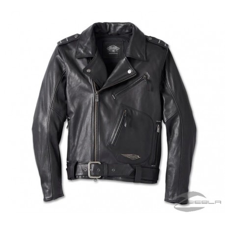 MEN'S 120TH ANNIVERSARY CYCLE CHAMP LEATHER BIKER JACKET