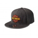 Bar & Shield Washed Fitted Cap Harley Davidson - Black Beauty