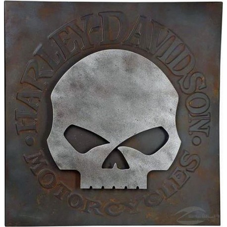Carabela de metal Harley Davidson de pared