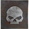 Harley-Davidson® Distressed Willie G Skull Metal Wall Art
