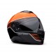 Harley Davidson Capstone Sun Shield II H31 Modular Helmet - Black & Orange