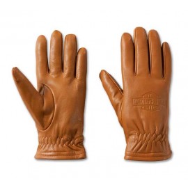 Harley Davidson Full Speed Leather Gloves para hombre -brown