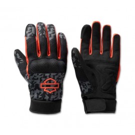 Harley Davidson Men's Dyna Knit Mesh Gloves - Camo - Asphalt