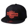 Harley-Davidson Men's Orange Bar & Shield Snapback Hat
