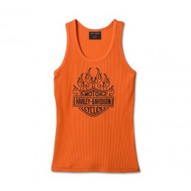 WOMEN'S FUEL TO FLAMES RIBBED TANK