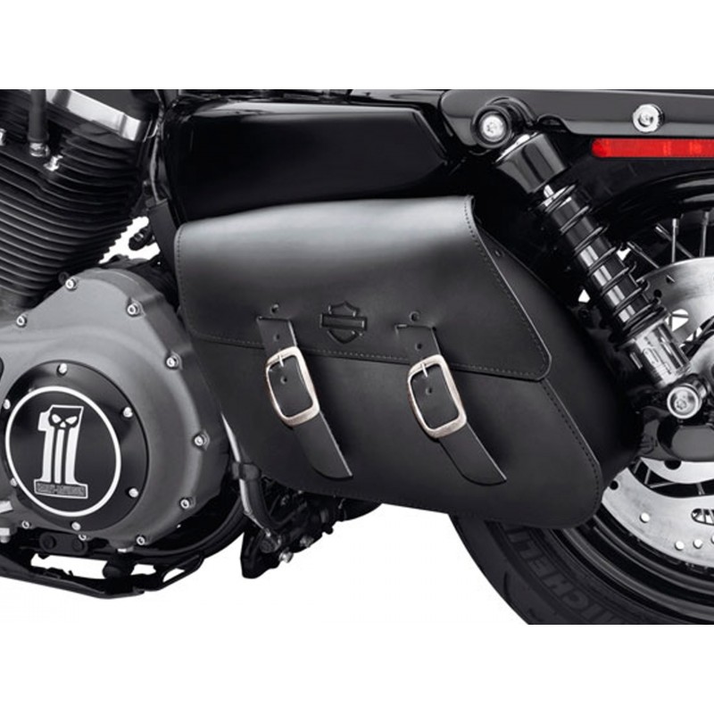 Sporty Skull Black basculante Saddle Bag alforjas Harley Davidson Sportster 