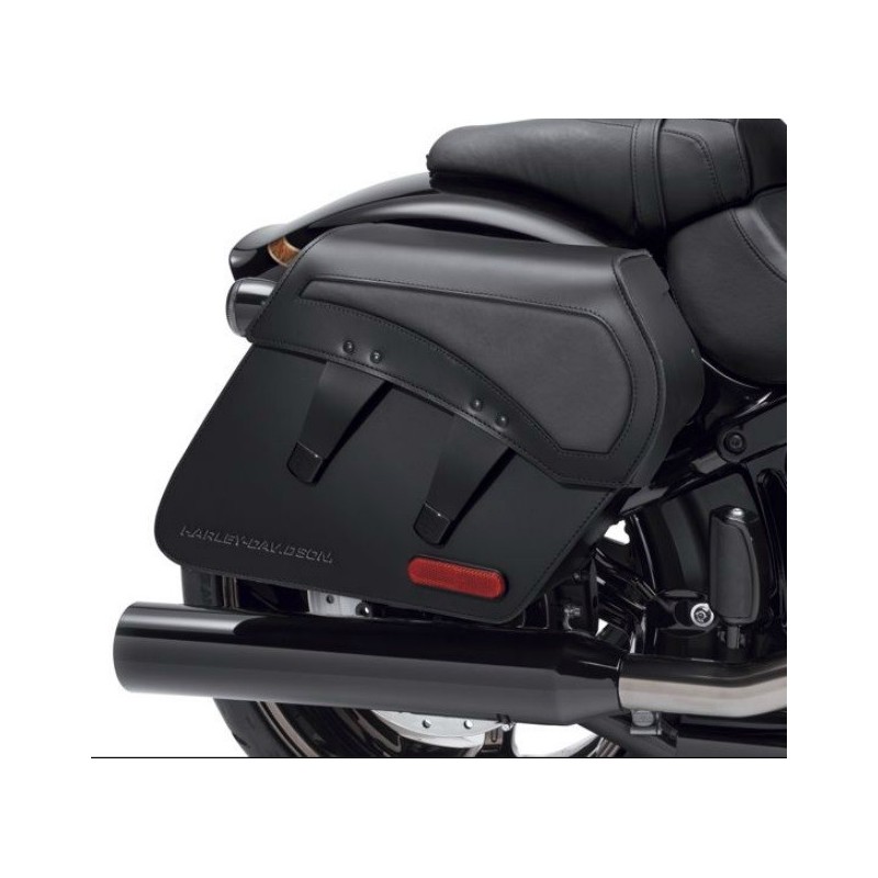 H-D DETACHABLES LEATHER SADDLEBAGS – PRO STREET BREAKOUT - BLACK WITH ...